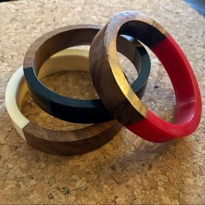 Set of wooden bangles